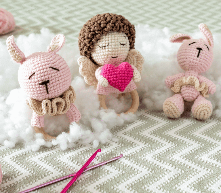 Three plush toys